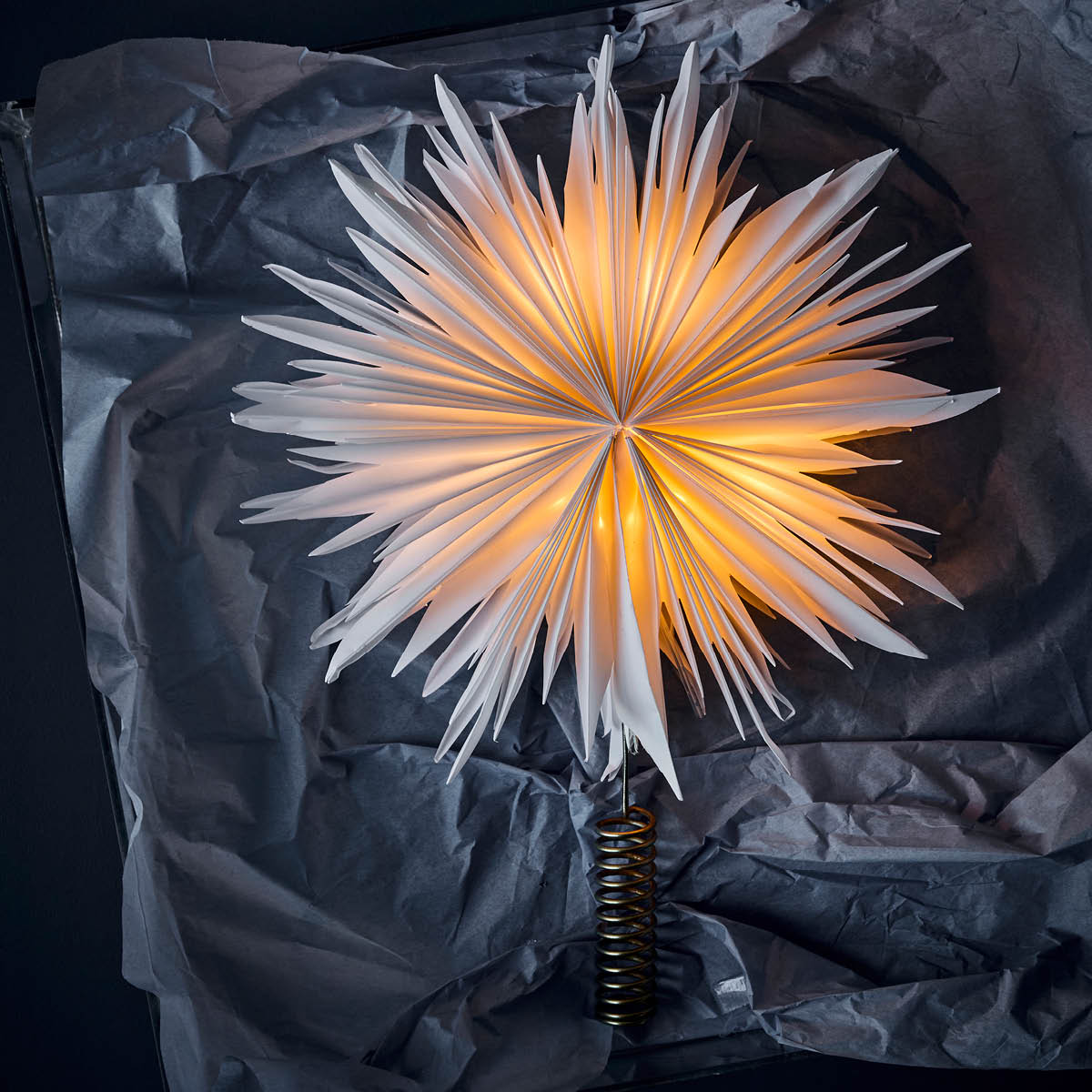 House Doctor Gant juletrestjerne LED 38 cm hvit messing