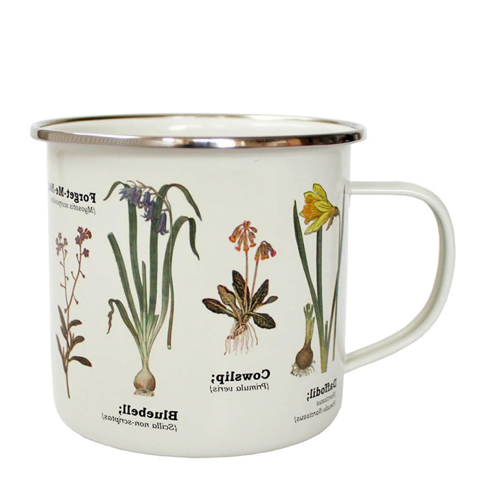 Gift Republic Emaljmugg 50 cl vilda blommor