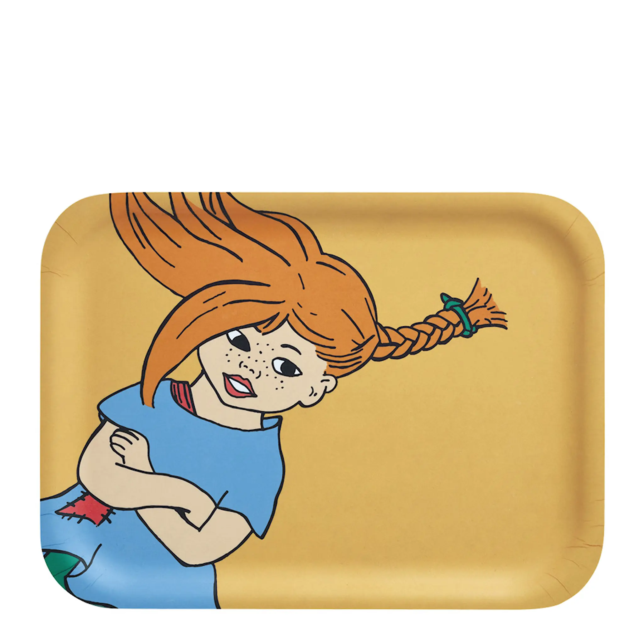 Muurla Pippi bricka 27x20 cm världens starkaste tjej