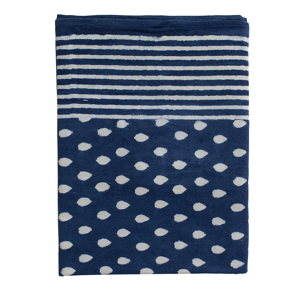 Chamois Indigo Bordsduk 170x270 cm Drop