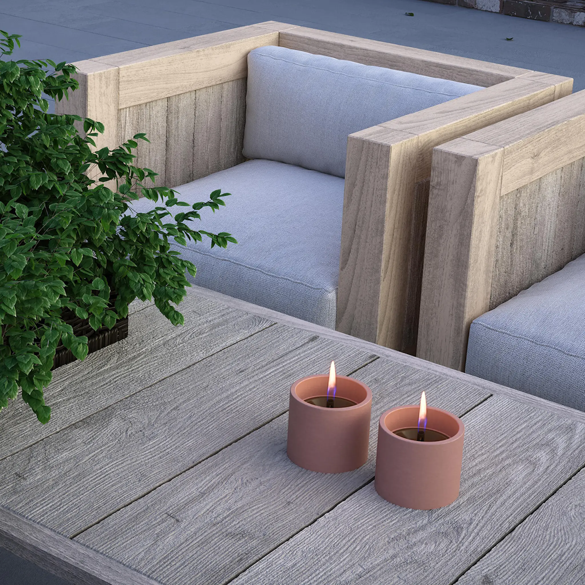 Tenderflame Breeze lykta 8 cm 2-pack orange