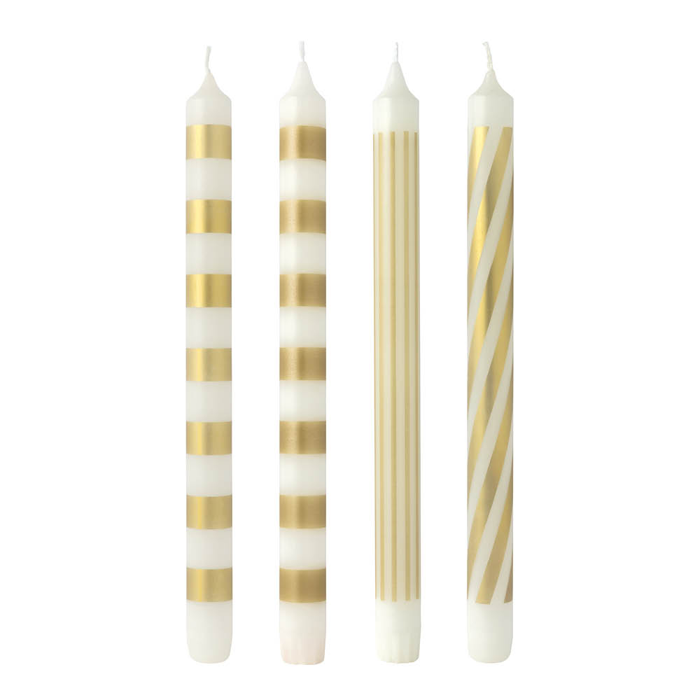 Villeroy & Boch Christmas Chic kronljus 25 cm 4-pack vit/guld