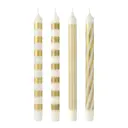Christmas Chic kronljus 25 cm 4-pack vit/guld