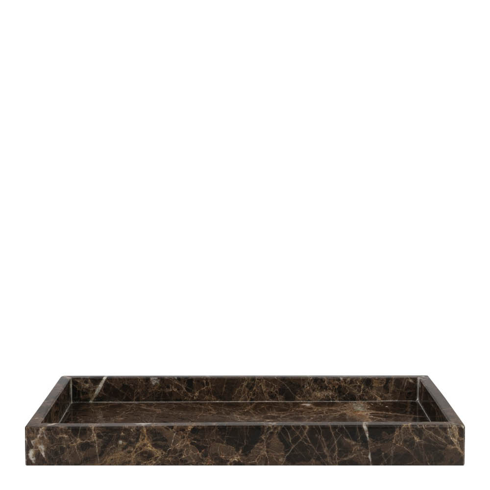 Mette Ditmer Marble dekorationsbricka 31x16 cm brun