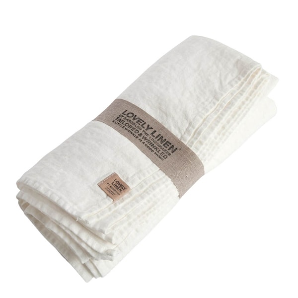 Lovely bordsduk linne 145x380 cm Off-White