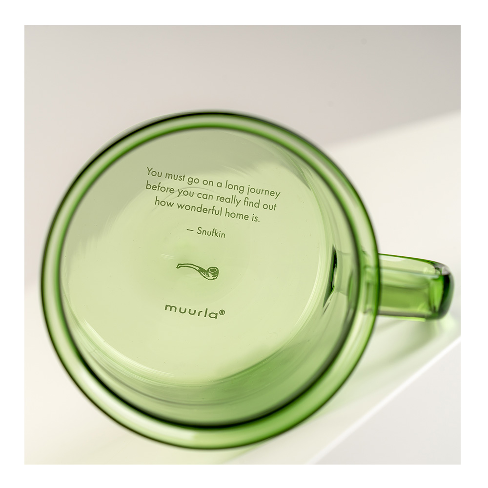 Muurla Mummi glasskopp 35 cl Snusmumrikken grønn