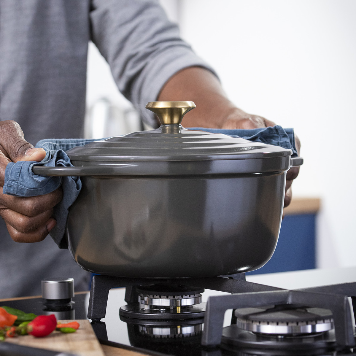 Tefal Air gryte 3,1L 20 cm grå