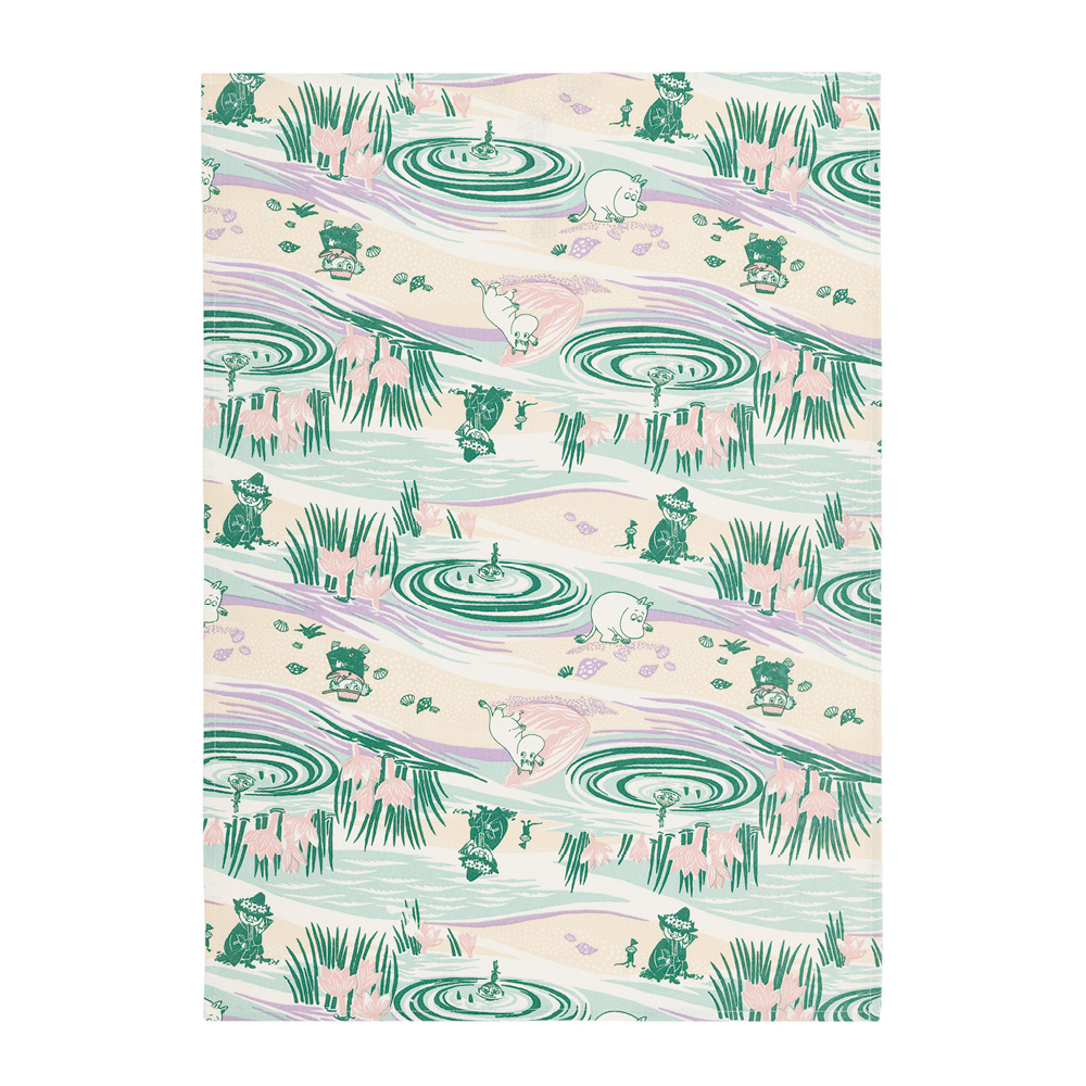 Moomin Arabia - Muumi Keittiöpyyhe 50x70 cm Rantapäivä