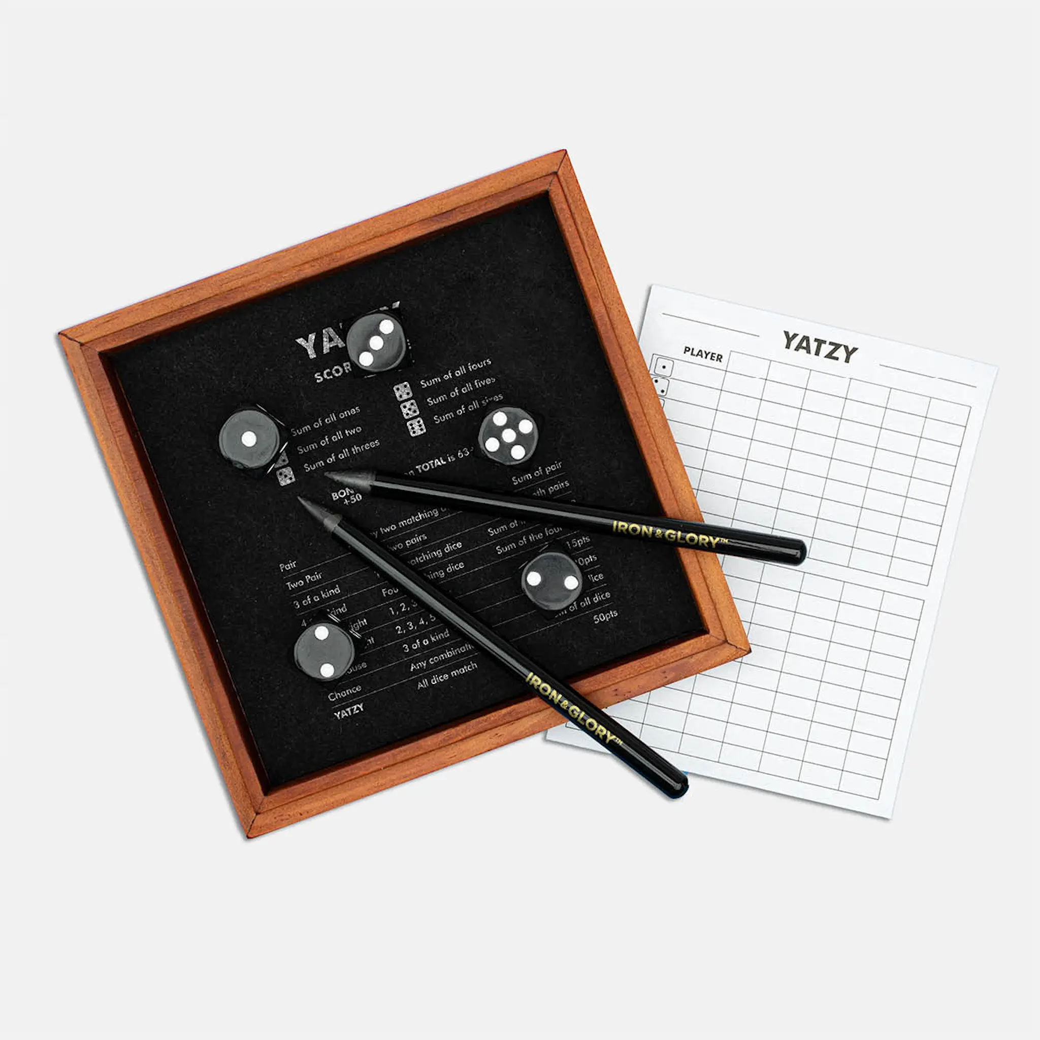 Iron & Glory Yatzy 14 cm trä