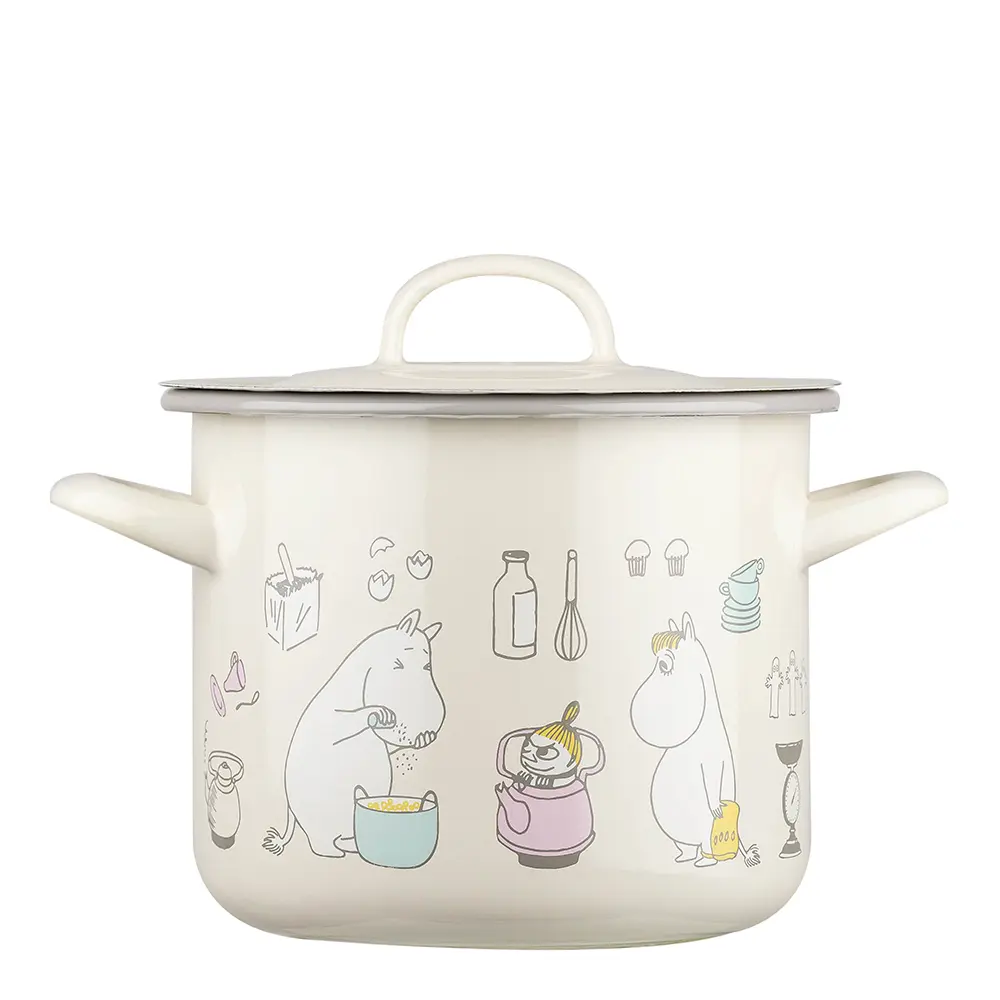 Muumi Kattila kannella 2,5 L Beige