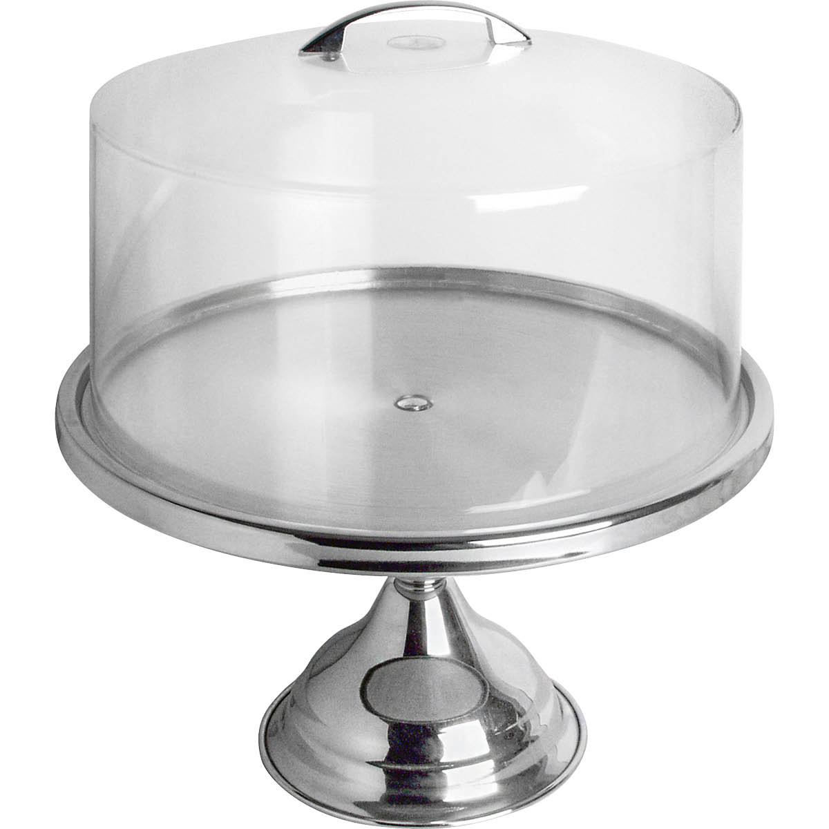 Exxent Tårtfat / serveringsfat på fot 33 cm stål