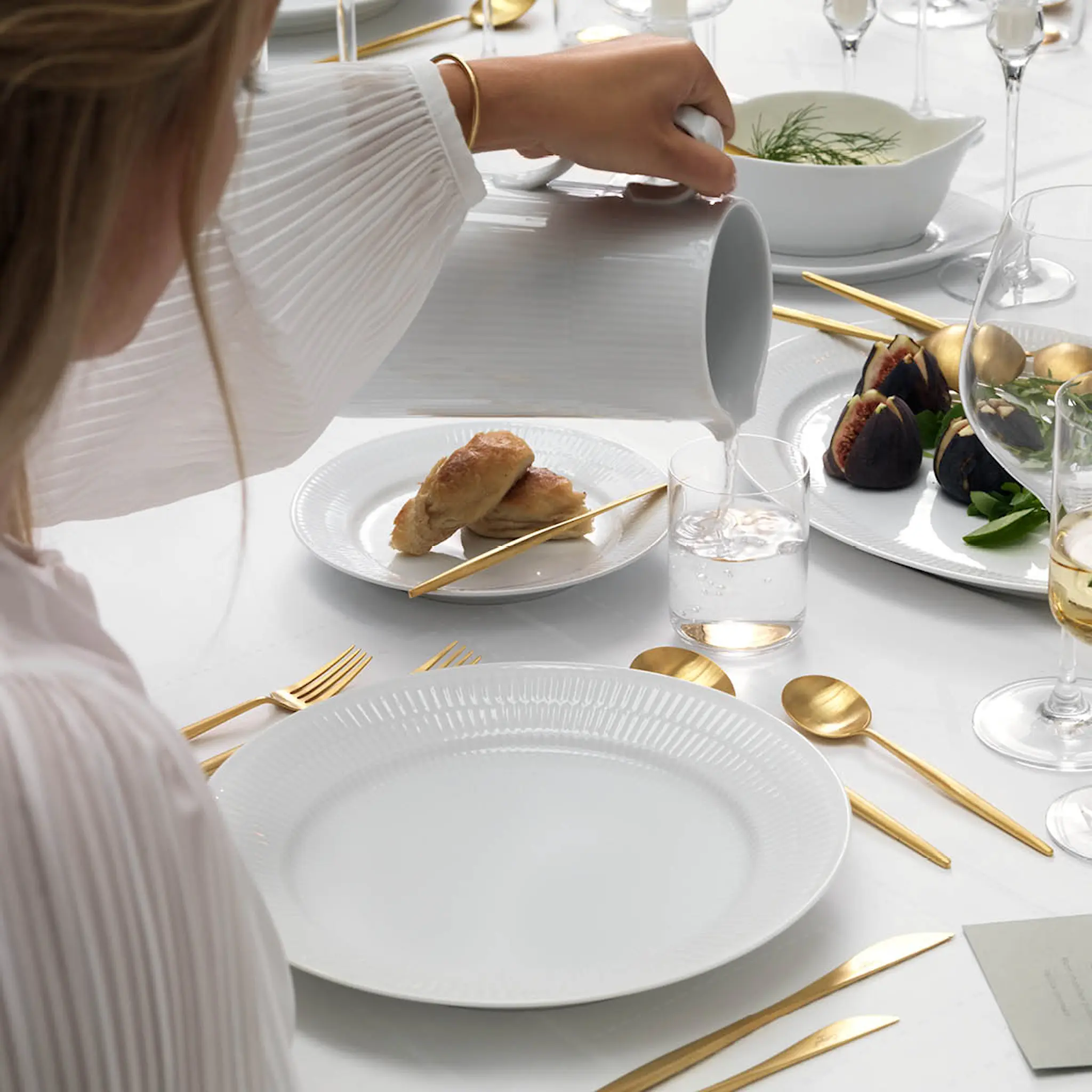 Royal Copenhagen White Fluted Såsskål 55 cl