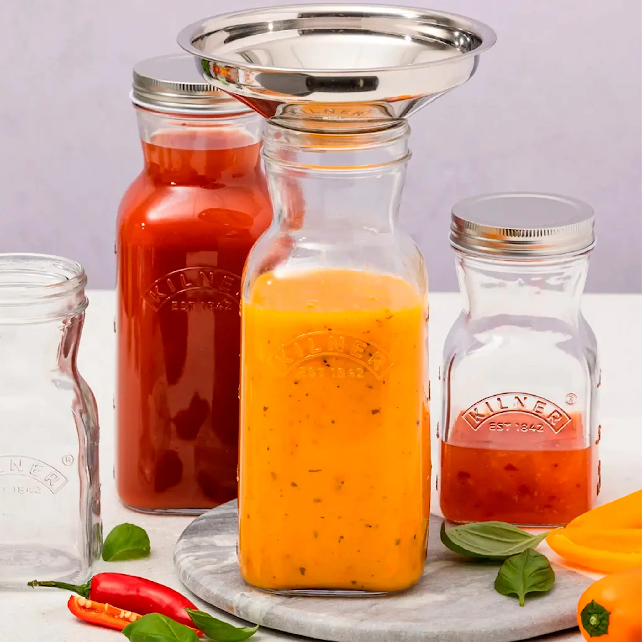 Kilner Juice och Sås Flaska 0,5 L Klar