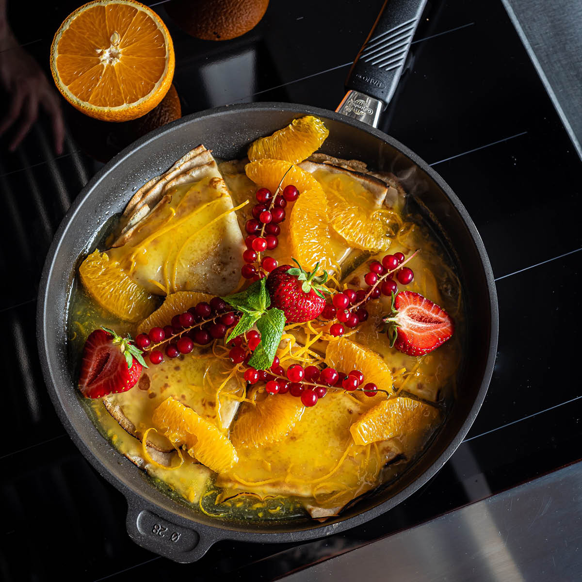 Gastrolux Stekepanne 20 cm svart