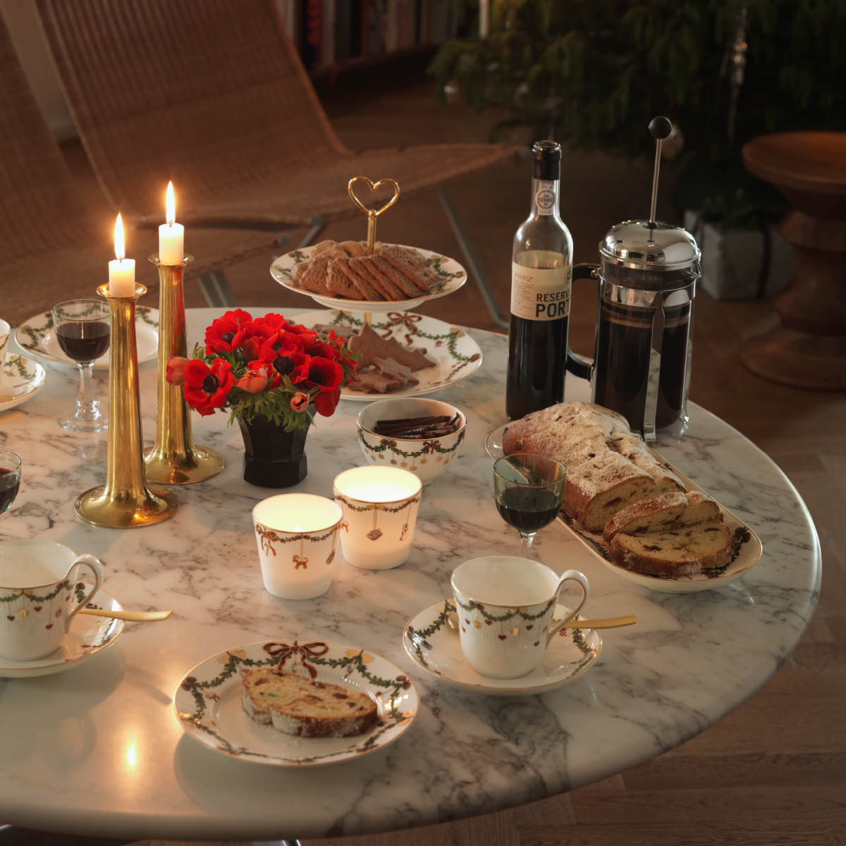 Royal Copenhagen Stjerne Riflet Jul fat 39 cm