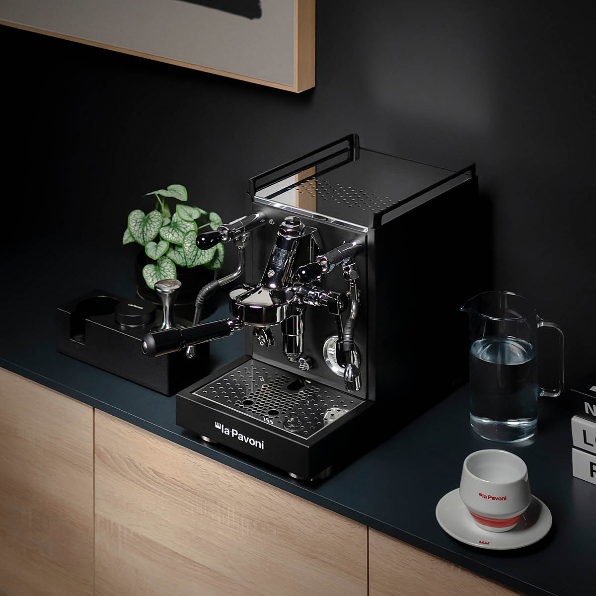 La Pavoni Mini Cellini X semiproffesionell kaffemaskin svart