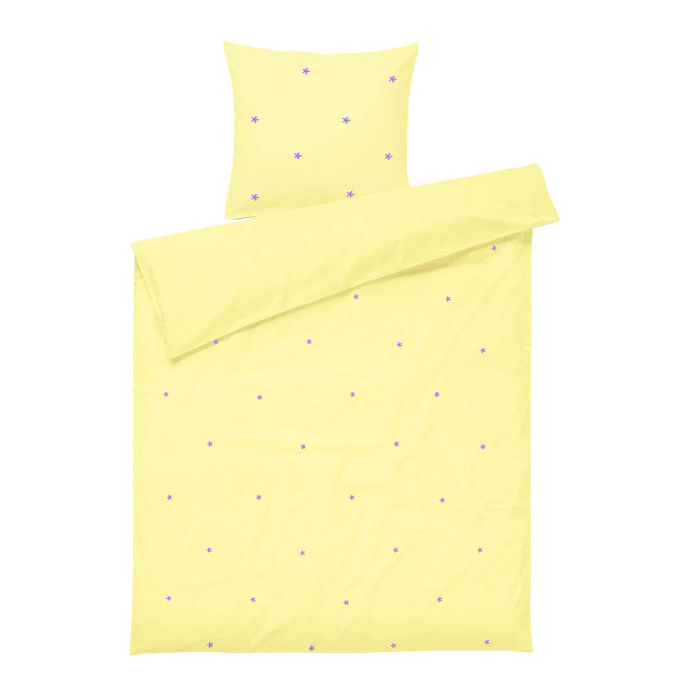 Juna Daisy påslakanset junior 100x140 cm gul