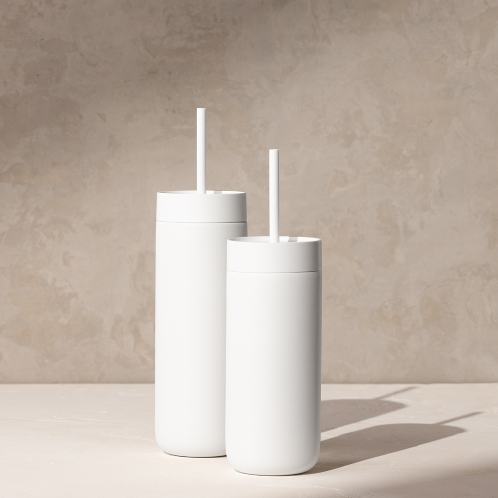 Fellow Carter Cold tumbler med sugrör 475 ml vit