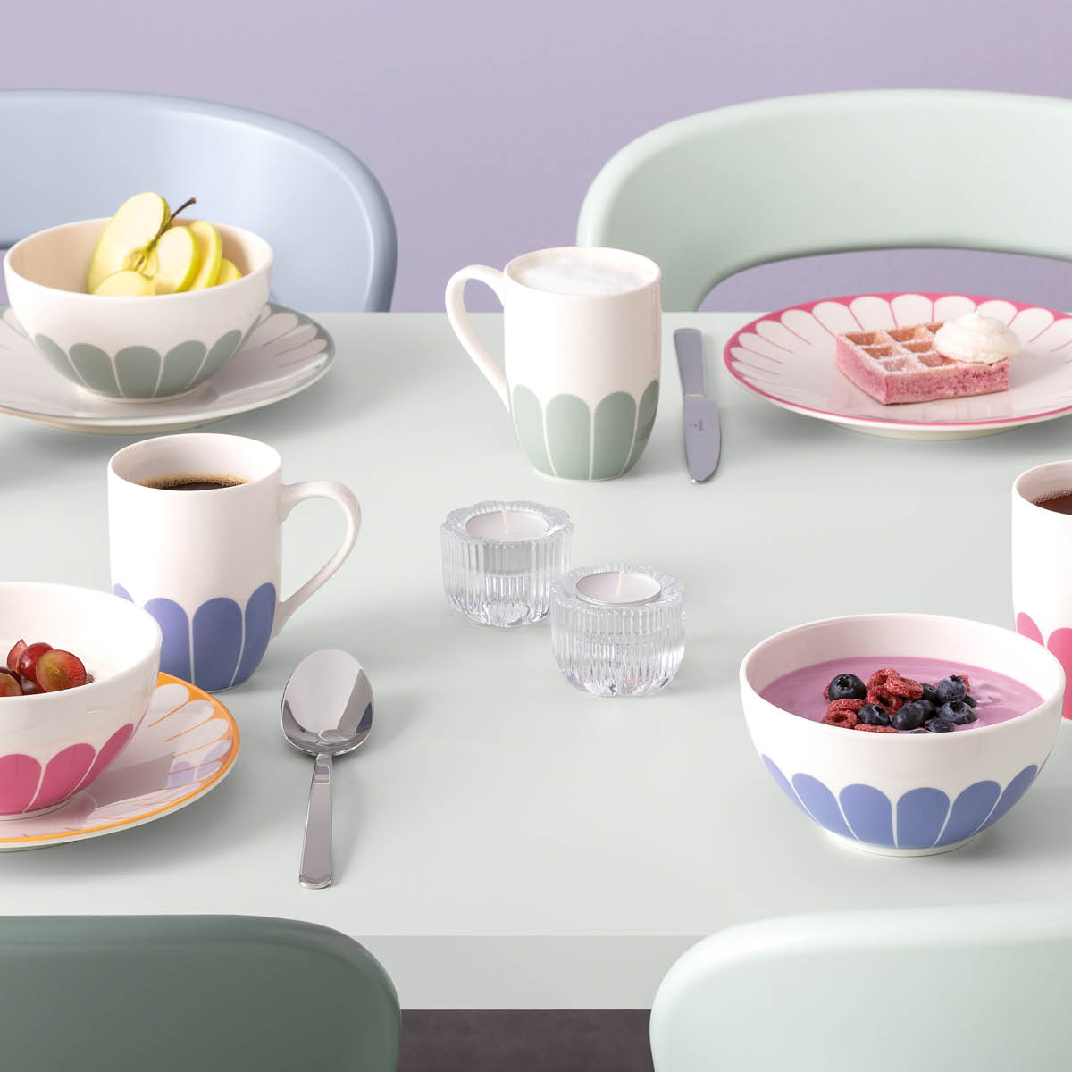 Villeroy & Boch Fleur bleu mugg 29 cl blå