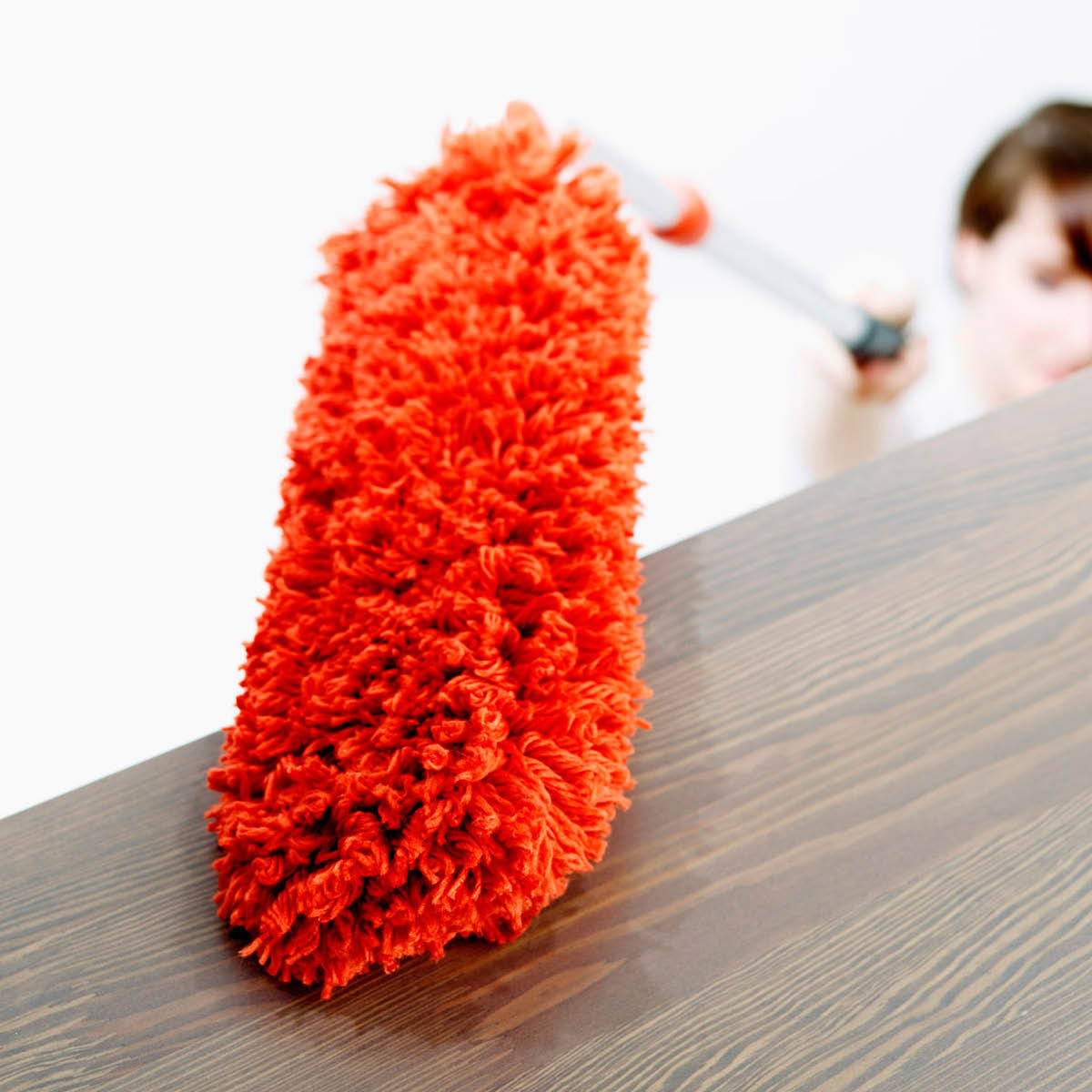 Oxo Mikrofiber-dammborste med teleskopstång Svart