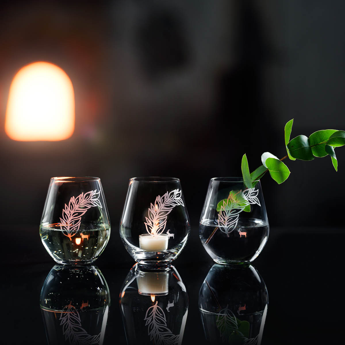 Magnor Goat vannglass/telysholder 42 cl klar