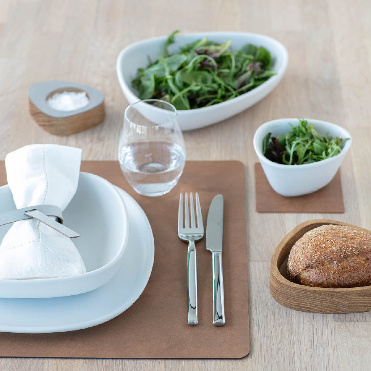 LIND DNA Square Nupo Bordstablett Dubbelsidig Army Grön/Natur