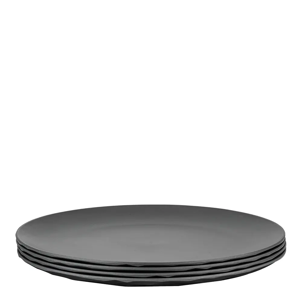 Club lautanen 26 cm 4 kpl tummanharmaa