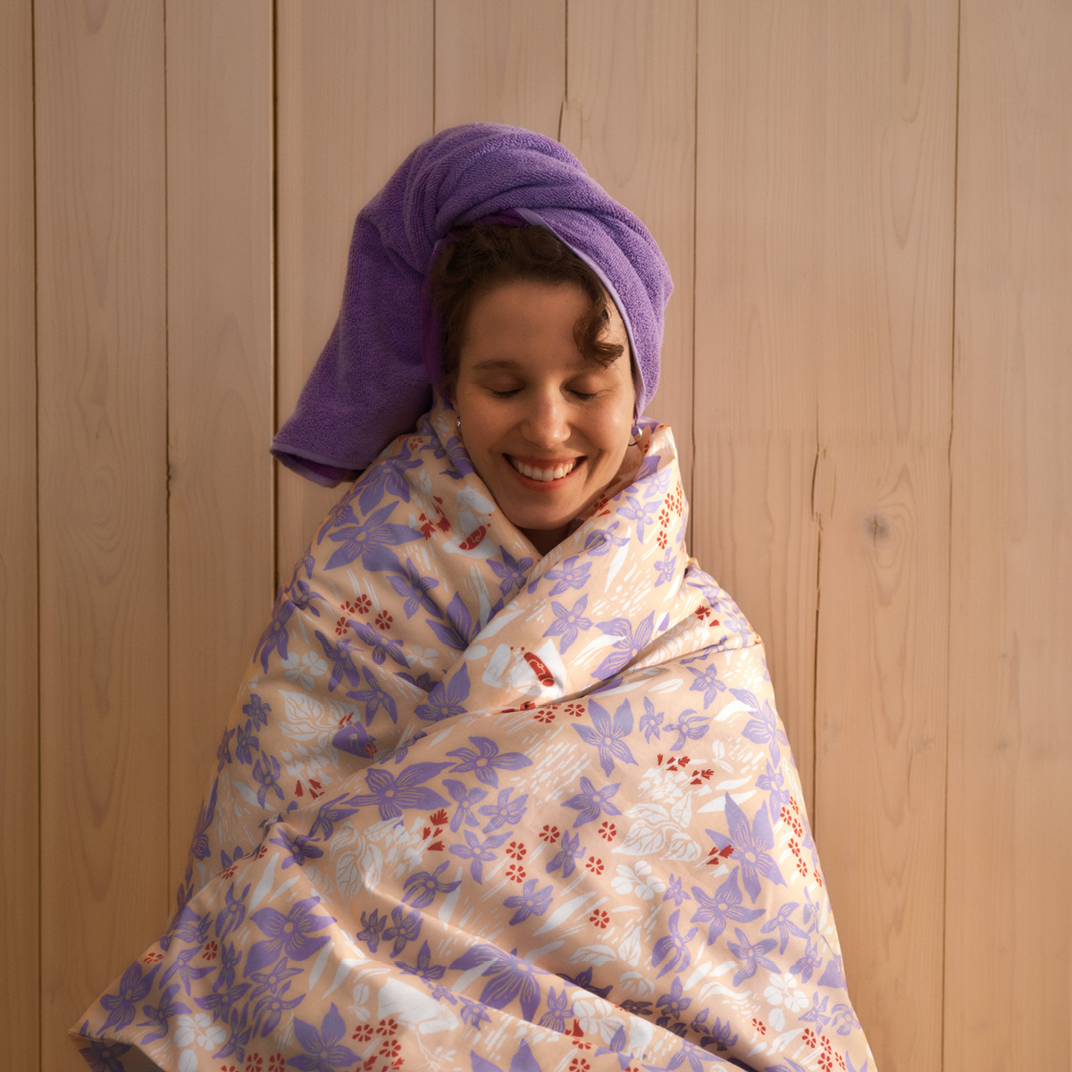 Moomin Arabia Muumi Kylpypyyhe Niiskuneiti 70x140 cm Liila