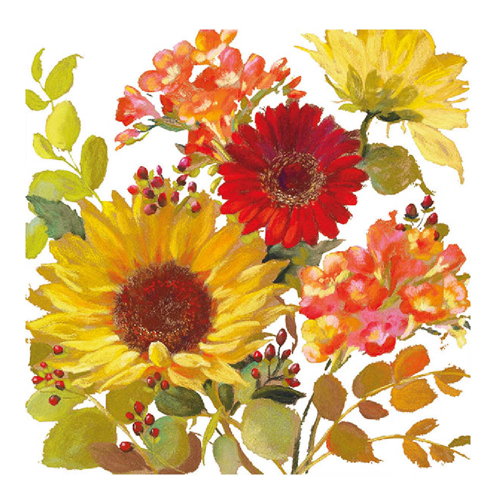 Ambiente Servett 33x33 cm 20-pack Sunny Flowers