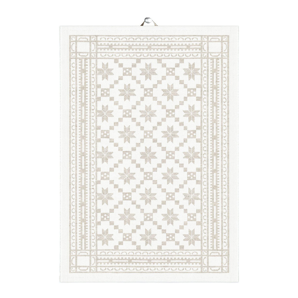 Ekelund - Åttebladrose Käsipyyhe 35x50 cm Beige