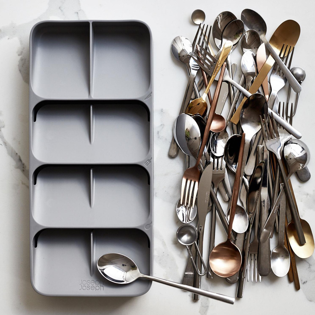 Joseph Joseph Drawerstore bestikkoppbevaring 39x18 cm grå