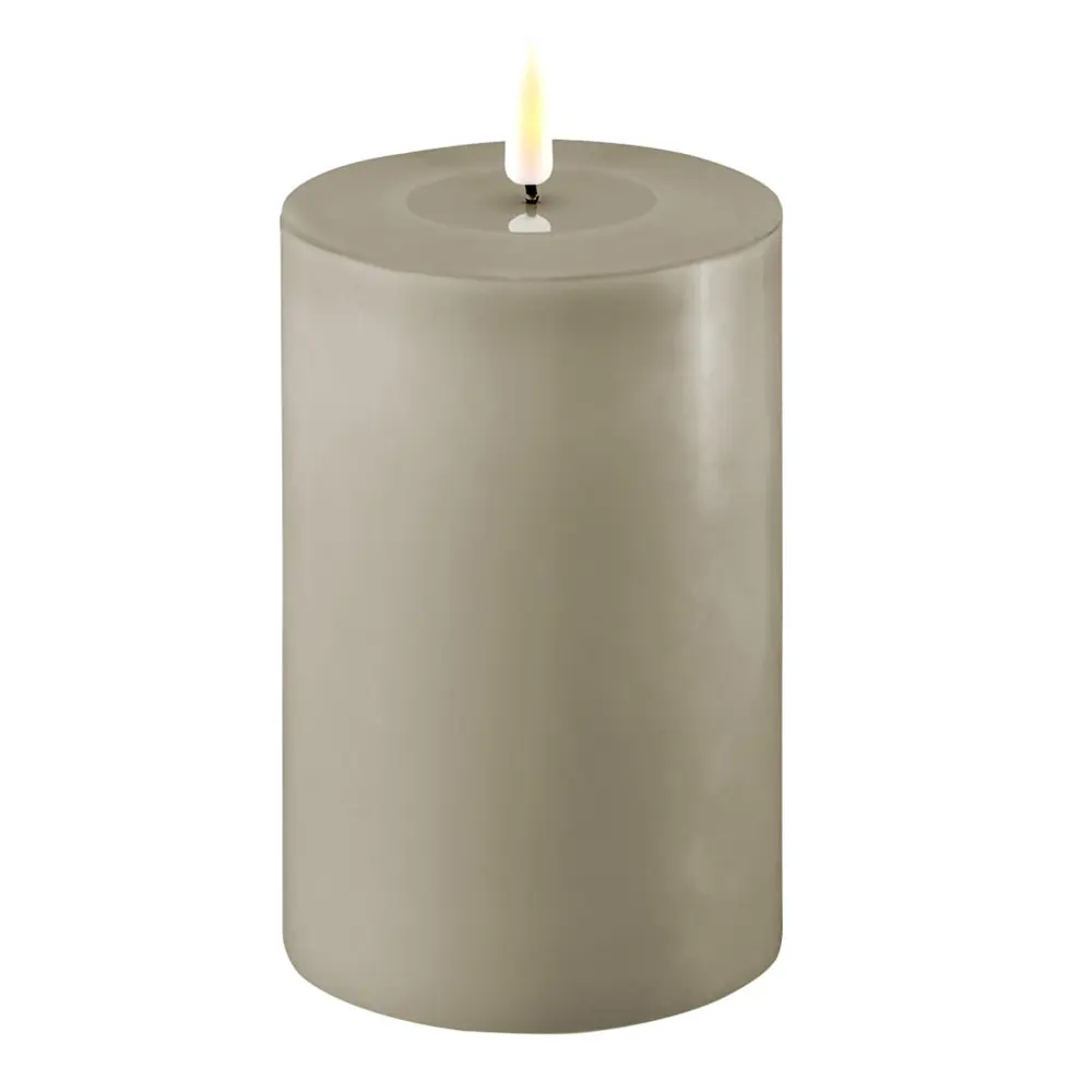 LED Pöytäkynttilä 10x15 cm Hiekka