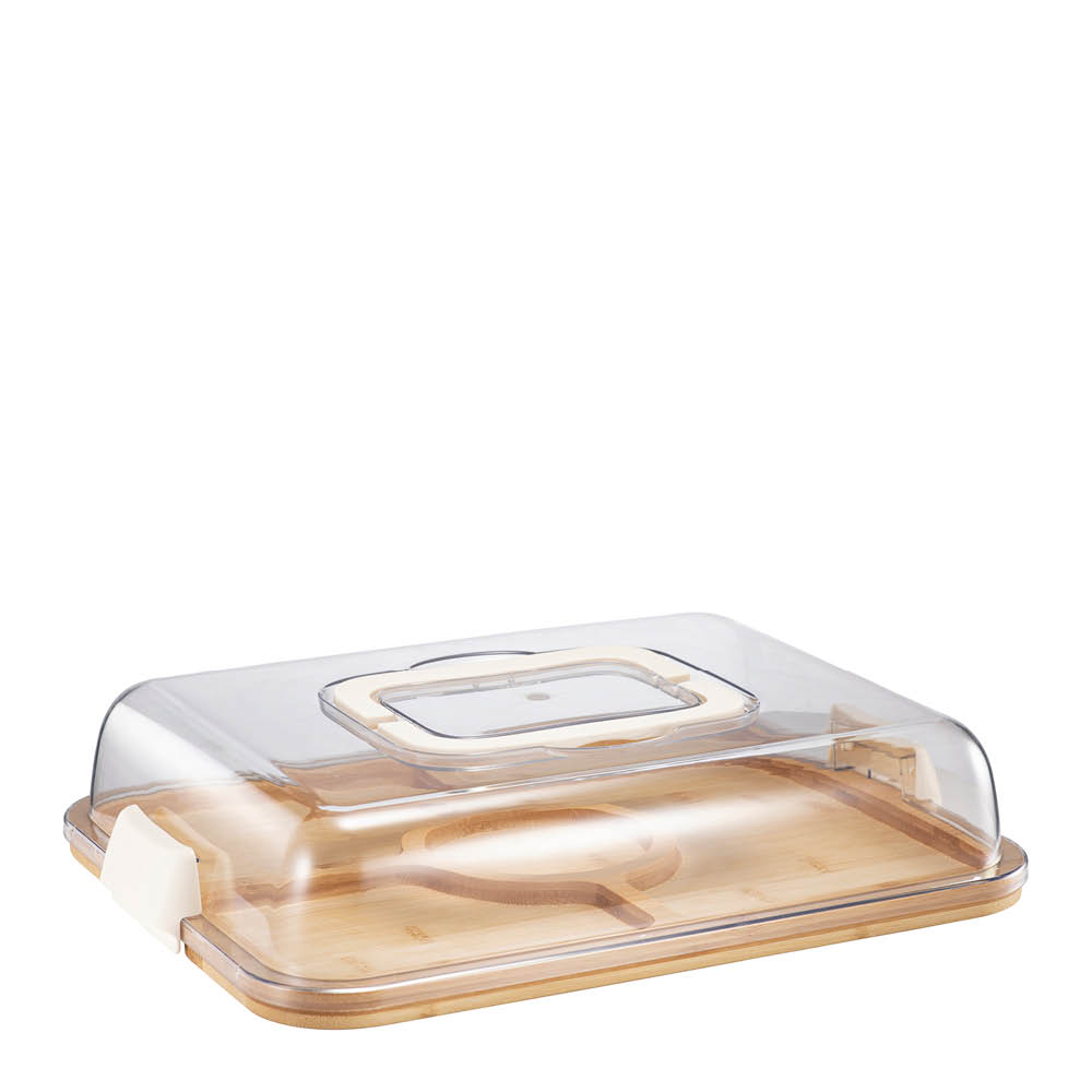 Modern House Daily Use serveringsfat med lock 39x29 cm bambus