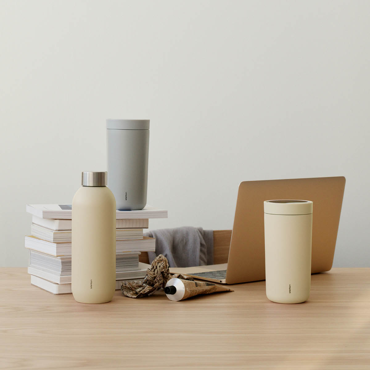 Stelton To Go click Termosmugg 40 cl Mellow Yellow