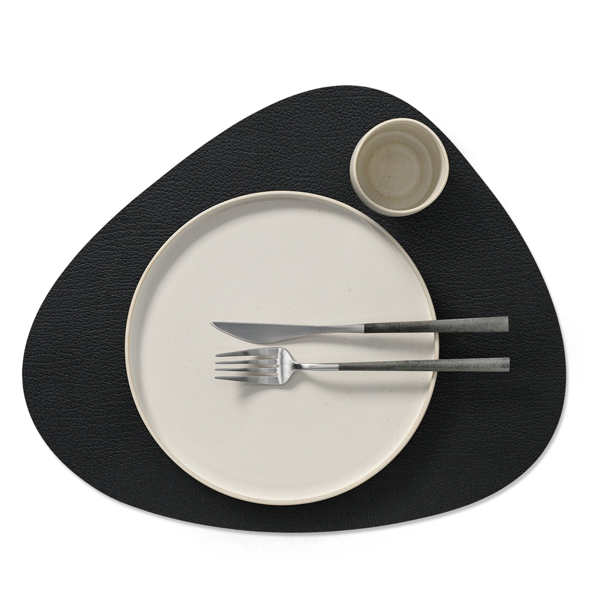 LIND DNA Curve Bull Bordstablett Dubbelsidig Varmgrå/Svart