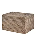 Norah förvaringslåda med lock 30x22 cm natur