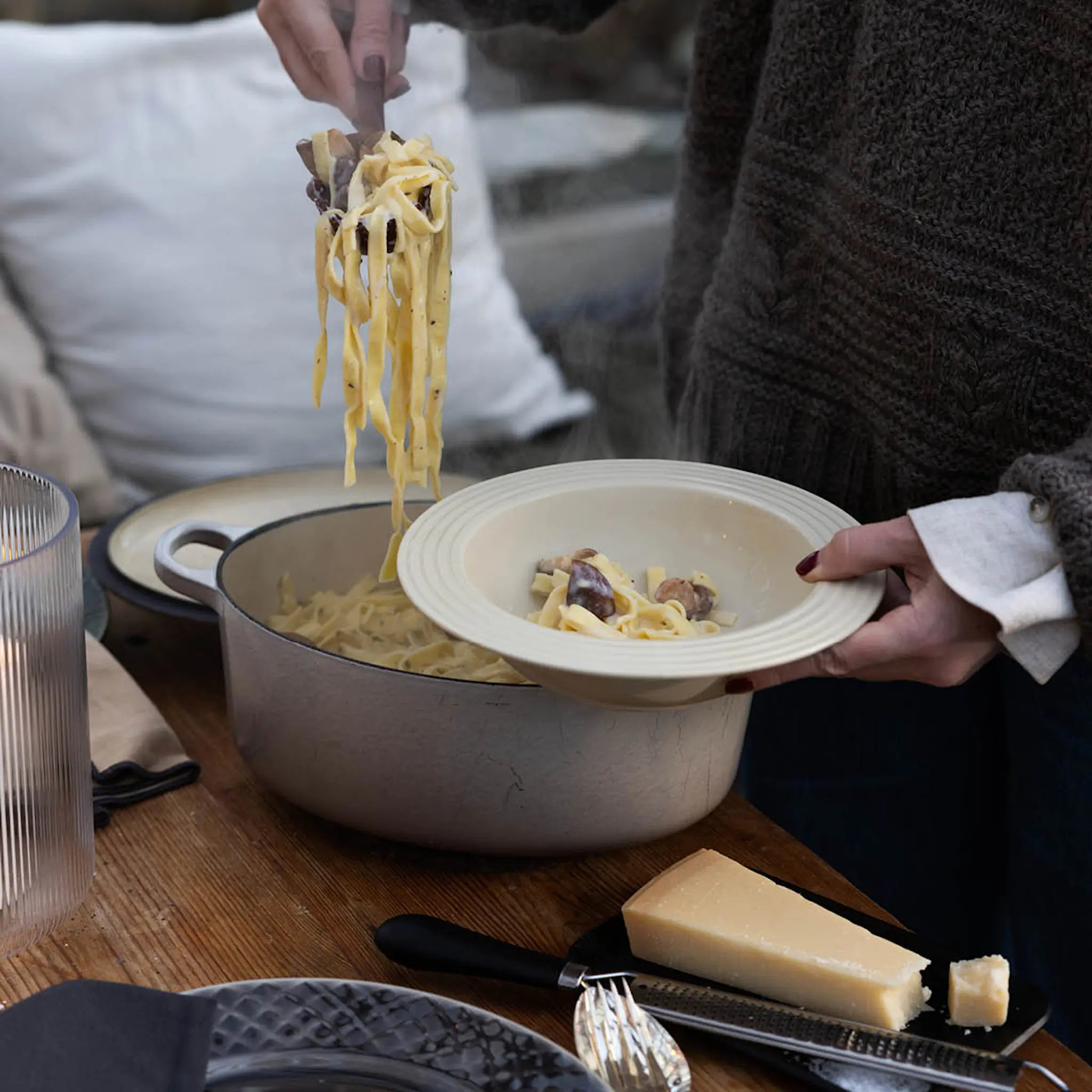 Sagaform Coffee & More dyp tallerken 22 cm beige hover