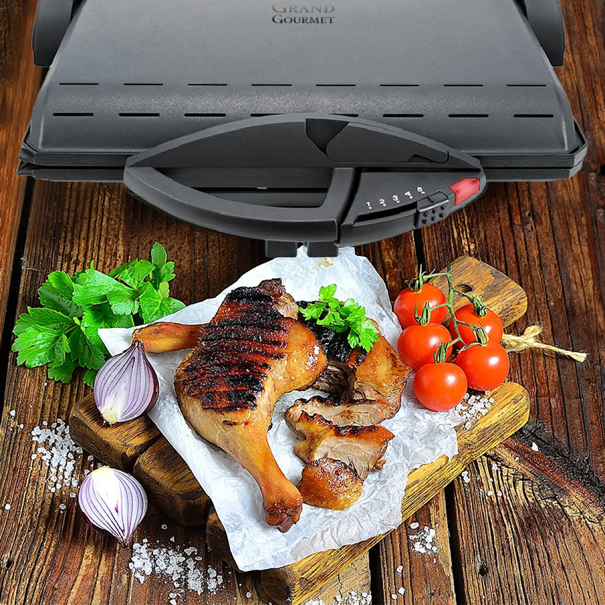 Grand Gourmet Kontaktgrill GGPG2.0 37x23 cm svart