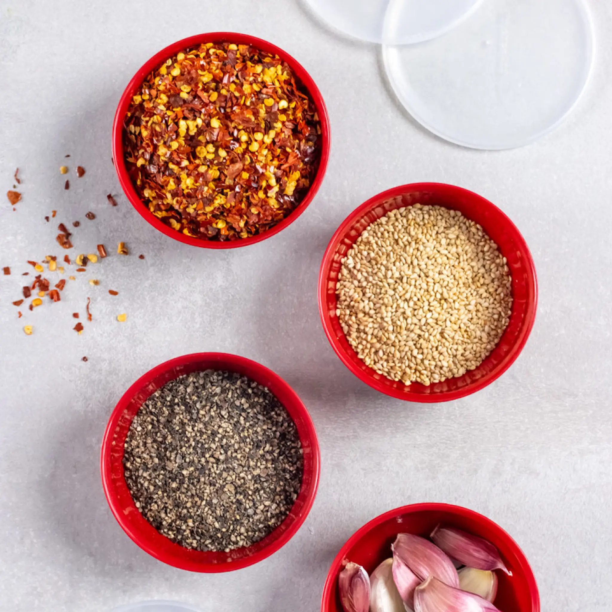 KitchenAid Core bollesett 4x23g m/lokk empire red hover