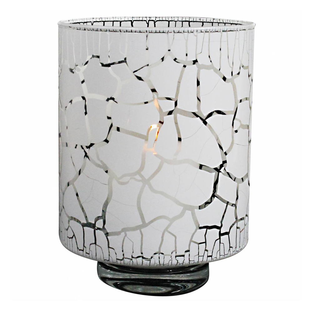 Nybro Crystal - Desert Kynttilälyhty / Maljakko 21 cm Valkoinen