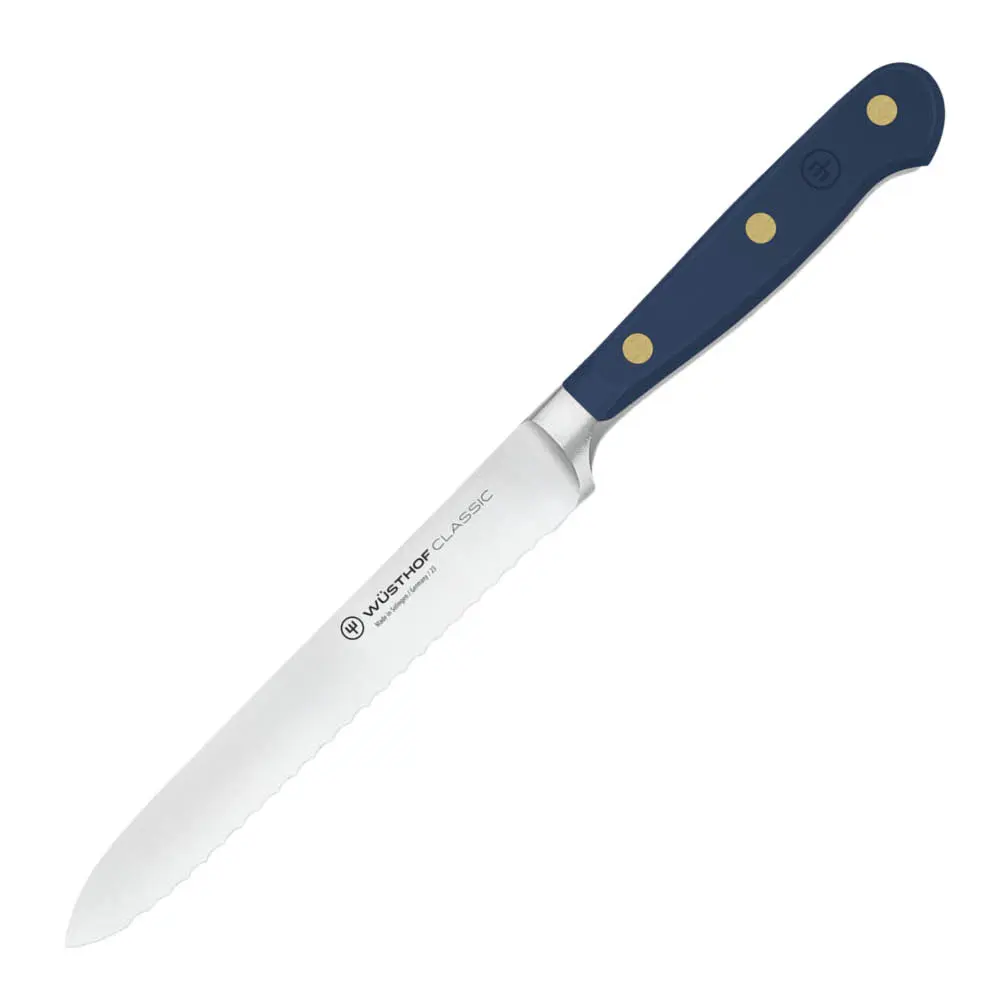 Classic Colour tomaatti- ja makkaraveitsi 14 cm hammastettu Wild Blueberry