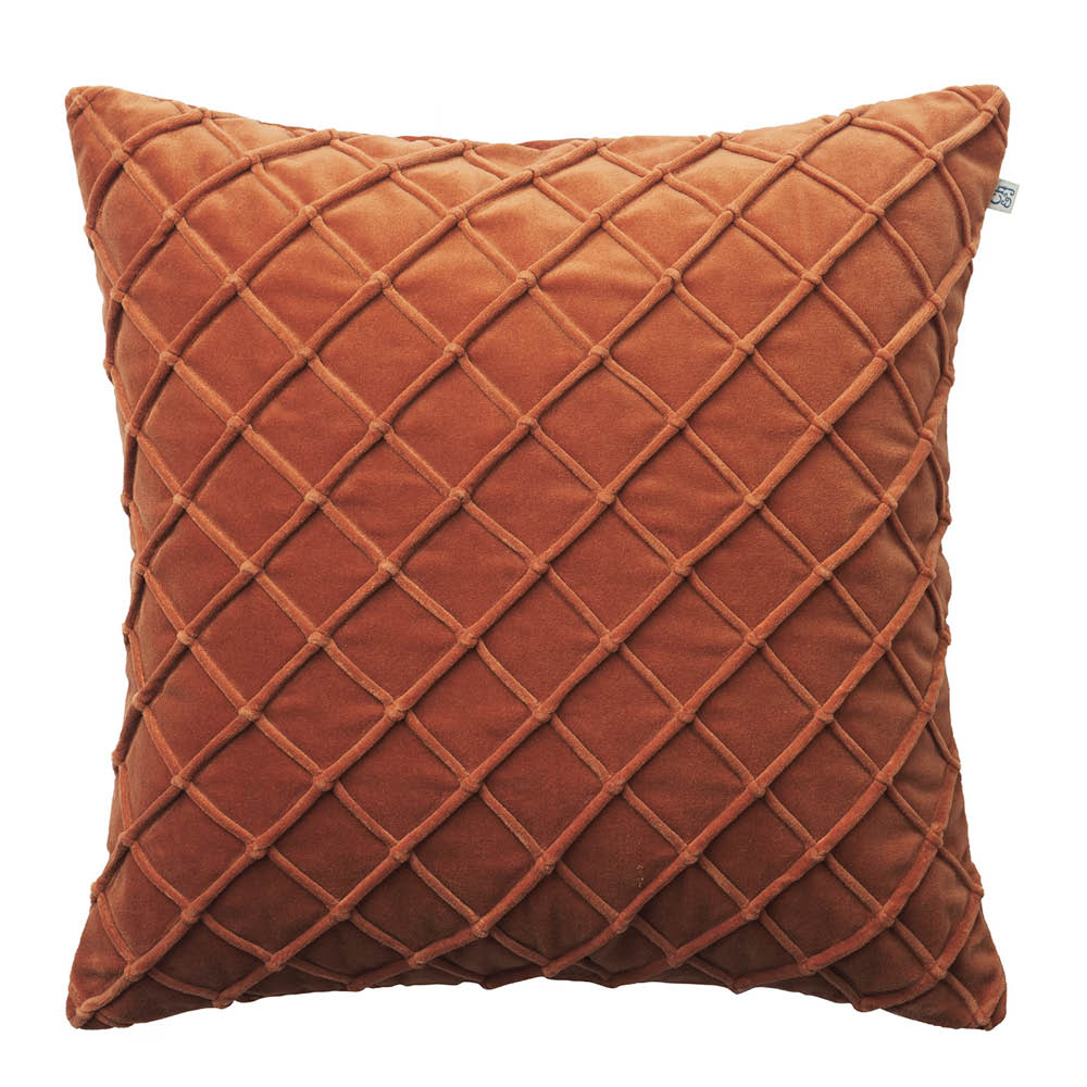Chhatwal & Jonsson Deva kuddfodral sammet 50x50 cm Terracotta