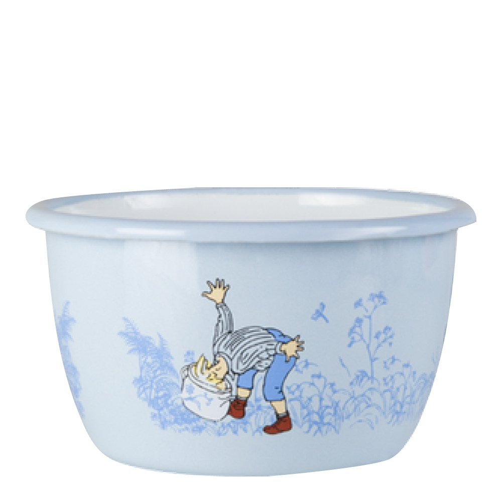 Muurla Emil i Lønneberget emaljeskål 12 cm blå