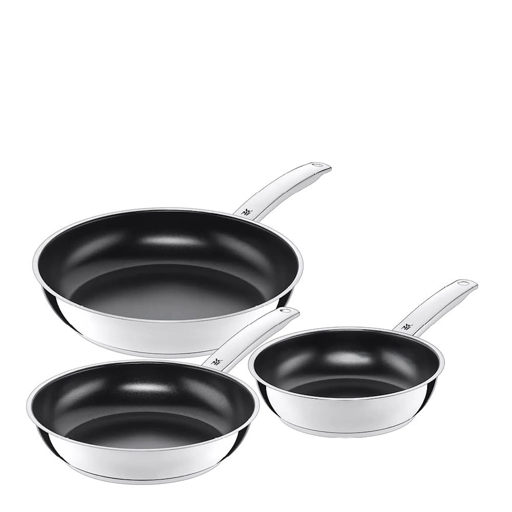 WMF Durado stekpanna 3 delar 20+24+28 cm keramisk