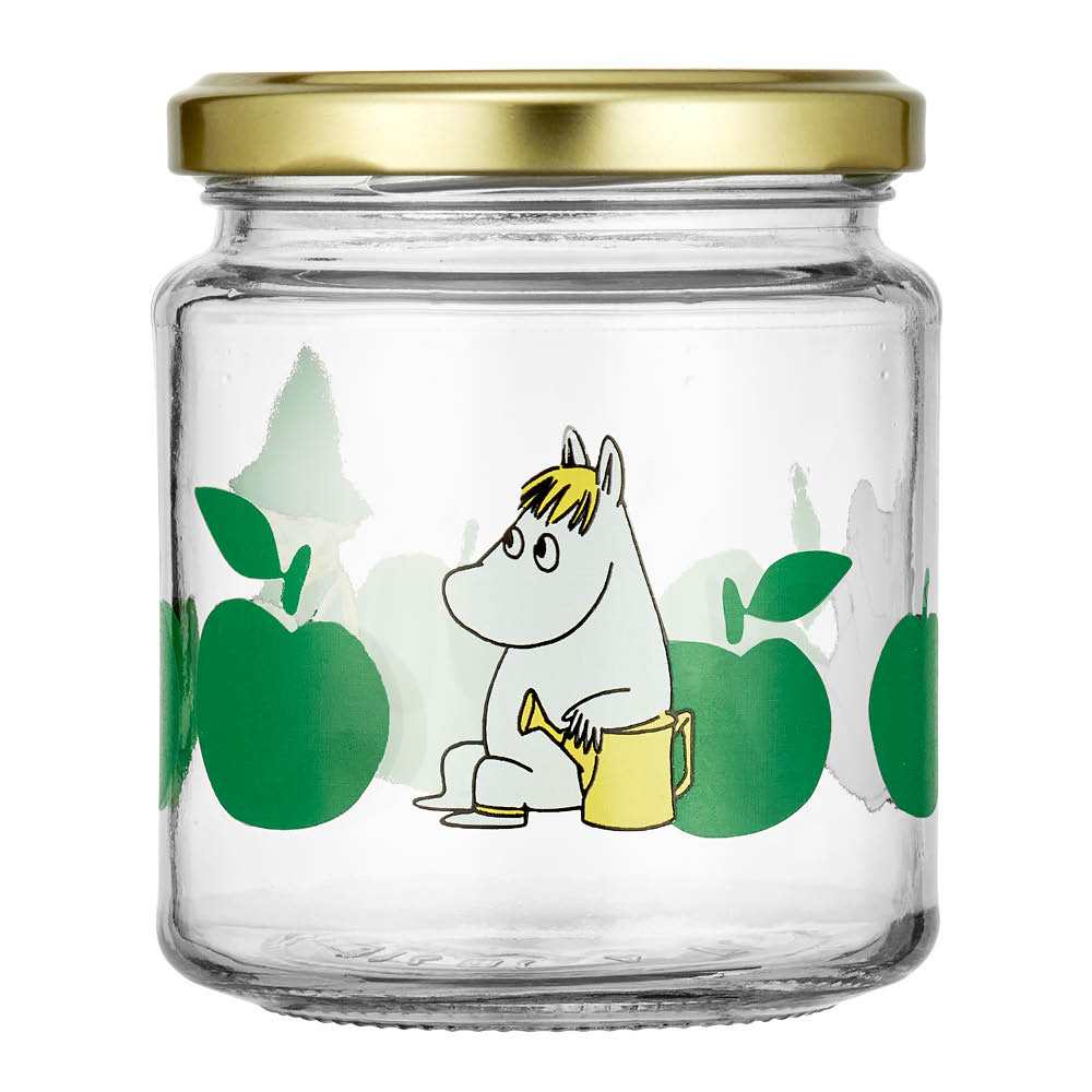 Muurla Mumin glasburk 0,3 L Glada Äpplen