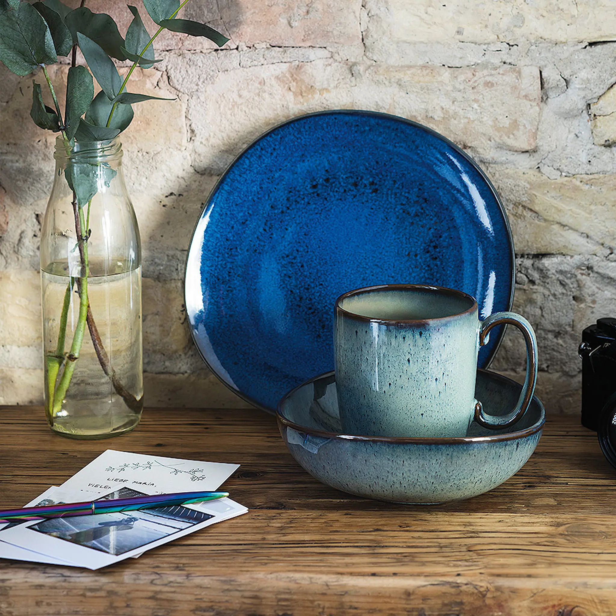 Villeroy & Boch Lave Gris Syvä lautanen 22 cm