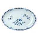Ostindia Fat ovalt 33x22 cm blå