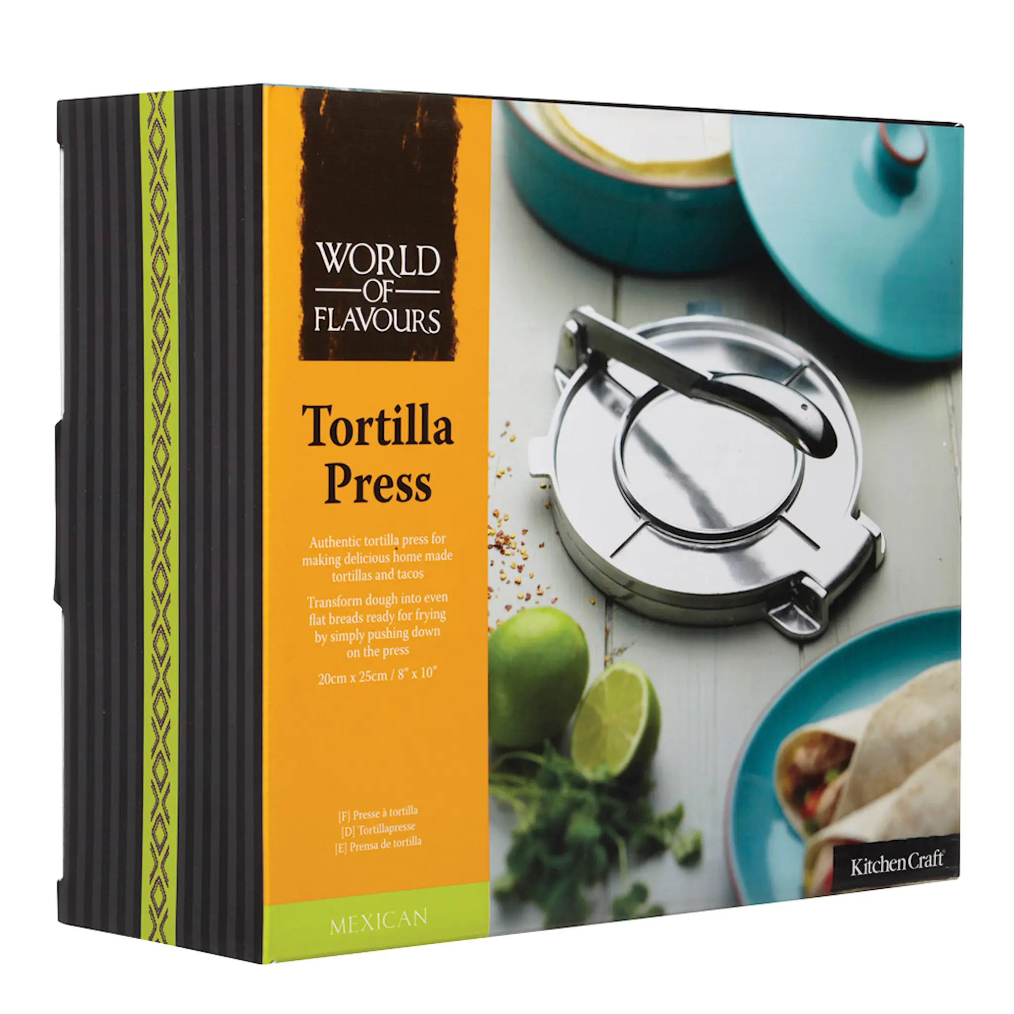 MasterClass World of Flavours Tortillapress Grå