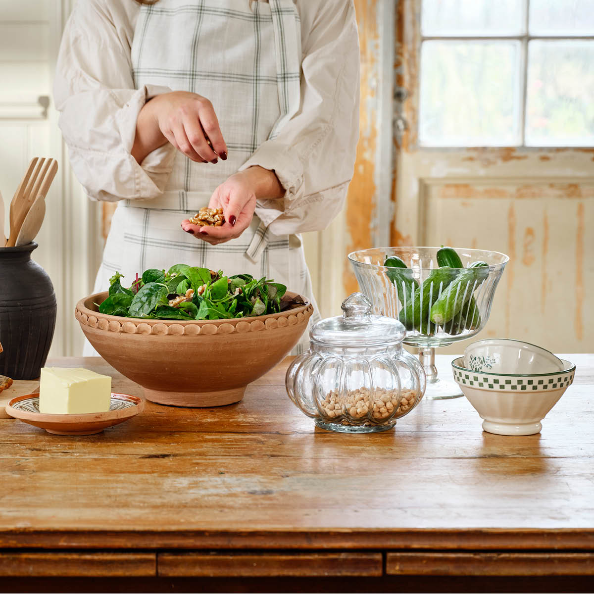 Strömshaga Marion Kulho 14 cm 40 cl Ruutu Vihreä