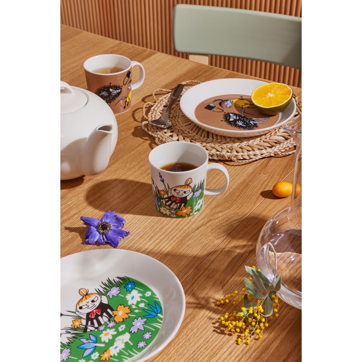 Moomin Arabia Mummi asjett 19 cm Lille My i engen